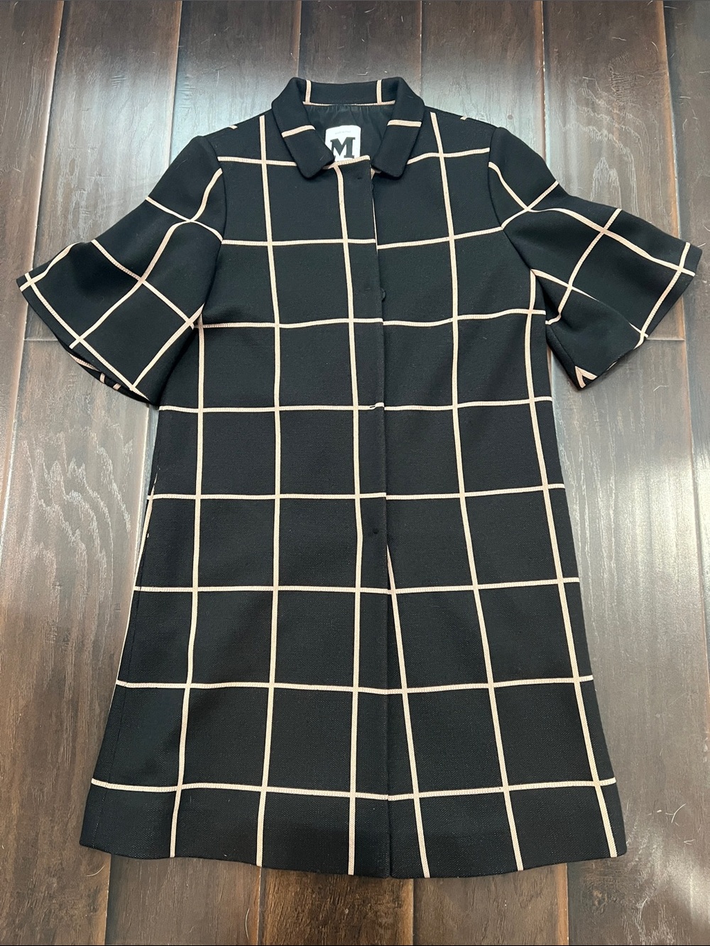 M Missoni Black Window Pane Jacket, size 44